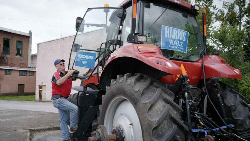 In a deep red corner of Pennsylvania, this farmer is the face of th...